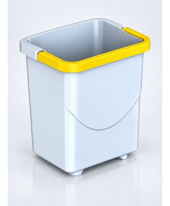 Galeata 5 litri cu maner galben pentru carucior de curatenie