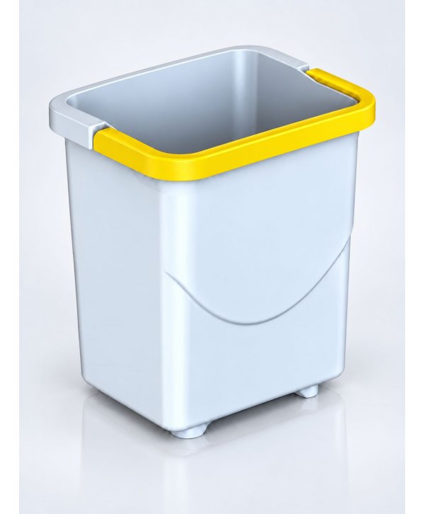 Galeata 5 litri cu maner galben pentru carucior de curatenie Galeata 5 litri cu maner galben pentru carucior de curatenie