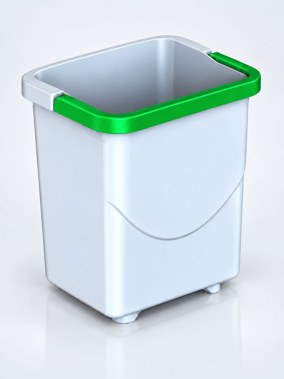 Galeata 5 litri cu maner verde pentru carucior de curatenie