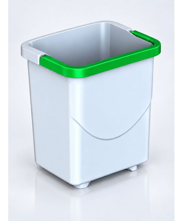 Galeata 5 litri cu maner verde pentru carucior de curatenie Galeata 5 litri cu maner verde pentru carucior de curatenie