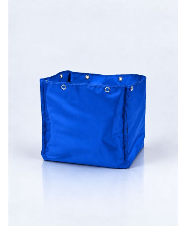 Sac textil albastru 70 litri cu deschidere largă pentru cărucior de curățenie Sac textil albastru 70 litri cu deschidere largă pentru cărucior de curățenie