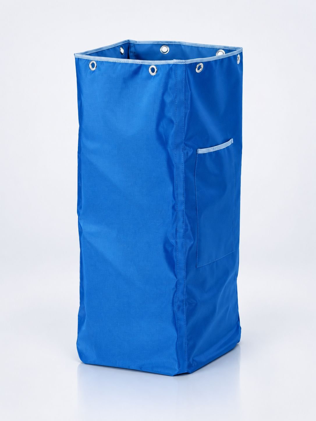 Sac textil albastru 70 litri cu deschidere îngustă pentru cărucior de curățenie