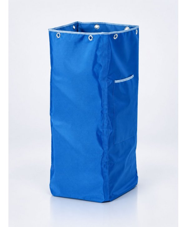 Sac textil albastru 70 litri cu deschidere îngustă pentru cărucior de curățenie Sac textil albastru 70 litri cu deschidere îngustă pentru cărucior de curățenie