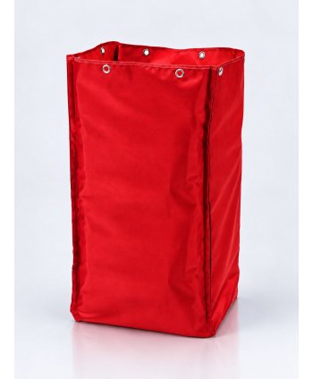 Sac textil roșu 120 litri pentru cărucior de curățenie