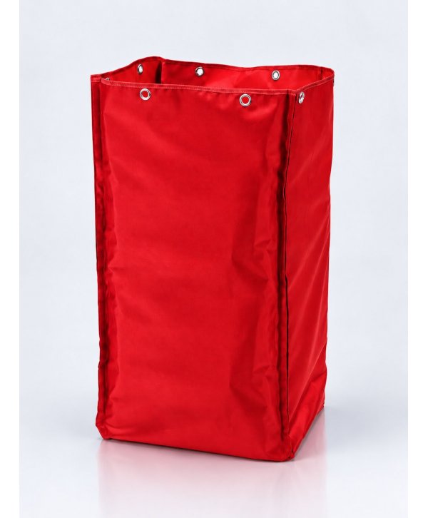 Sac textil roșu 120 litri pentru cărucior de curățenie Sac textil roșu 120 litri pentru cărucior de curățenie