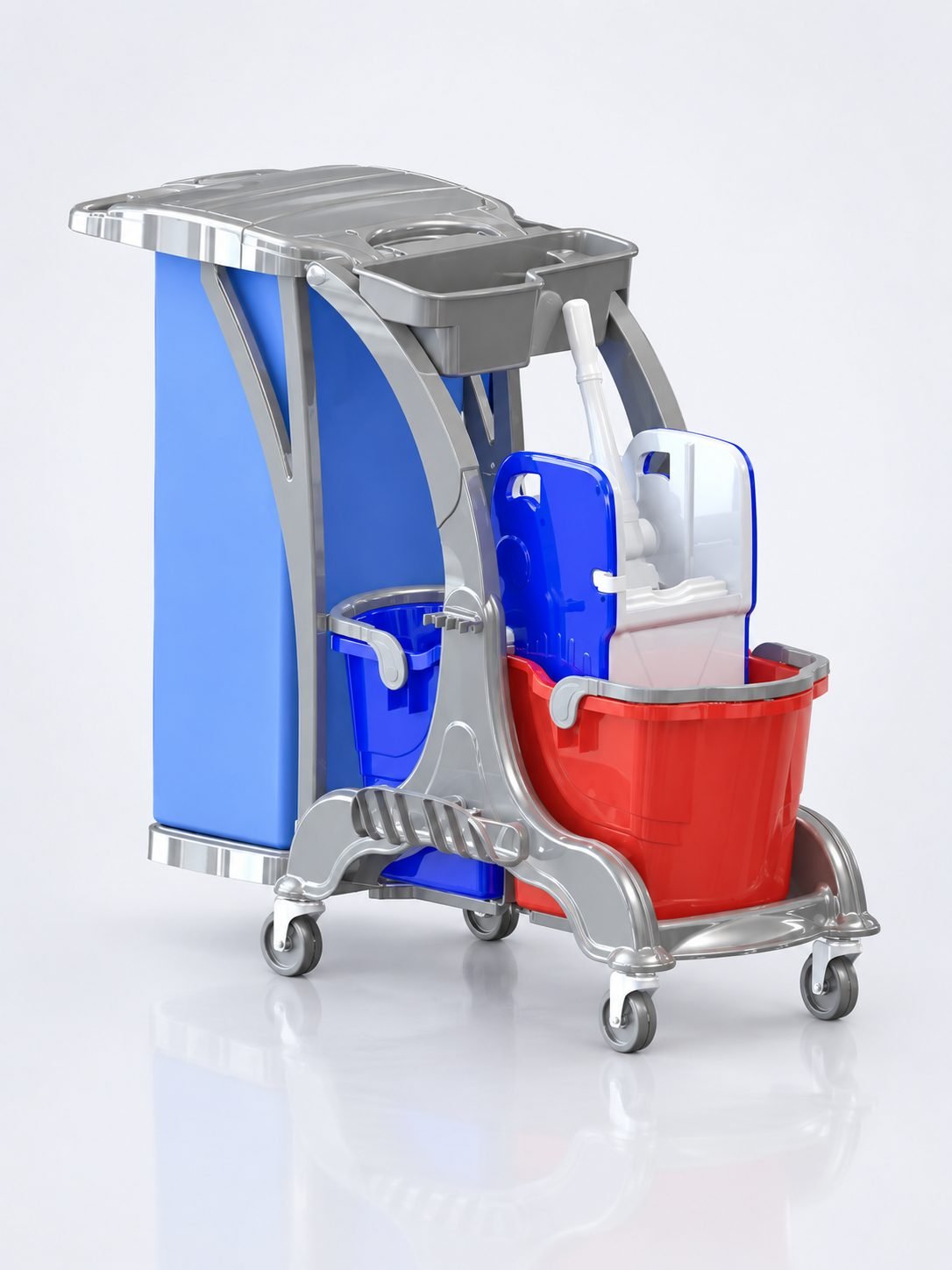 Cărucior de curățenie profesional ArliPlus® Hercules 2 – design modern și funcționalitate avansată