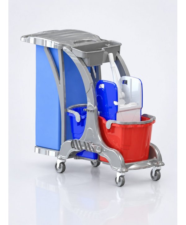 Cărucior de curățenie profesional ArliPlus® Hercules 2 – design modern și funcționalitate avansată Cărucior de curățenie profesional ArliPlus® Hercules 2 – design modern și funcționalitate avansată