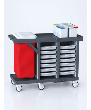 Cărucior de Curățenie Modular ArliPlus® M108 – Eficiență, Flexibilitate și Sustenabilitate