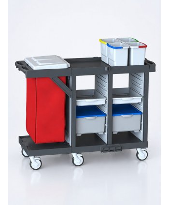 Cărucior Multifuncțional Modular ArliPlus® M107 – Soluția Profesională pentru Organizare și Igienă