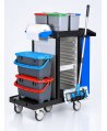 Cărucior de Curățenie Profesional ArliPlus® M73 - Compact, Complet, Organizat, Multifuncțional, Eficient