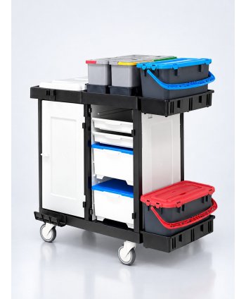 Cărucior de Curățenie Profesional ArliPlus® M61 Ideal pentru Spitale, Clinici și Instituții Publice