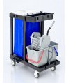 Cărucior de Curățenie ArliPlus® M32 cu 2 galeti de 22 L si presa de stors, sac pentru rufe sau deseuri de 120 L