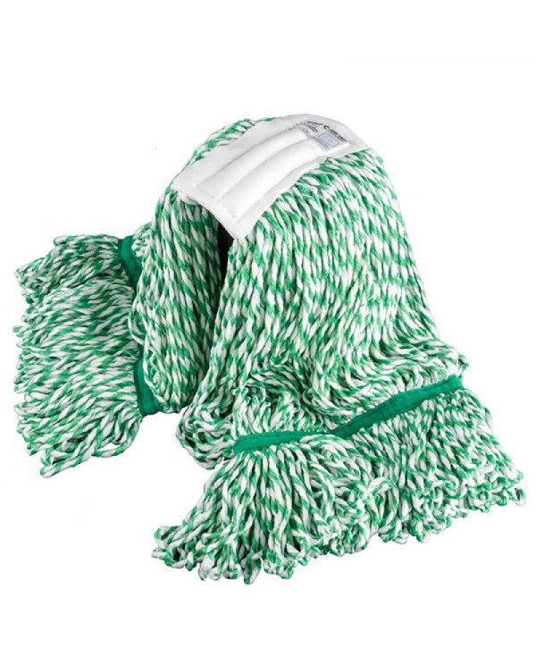 Mopuri profesionale - - Mop Kentucky din microfibra, compatibil sistem K2, nu lasa scame, spalari grele (absoarbe 1,5 kg de lichid), 200 gr, verde - arli.ro
