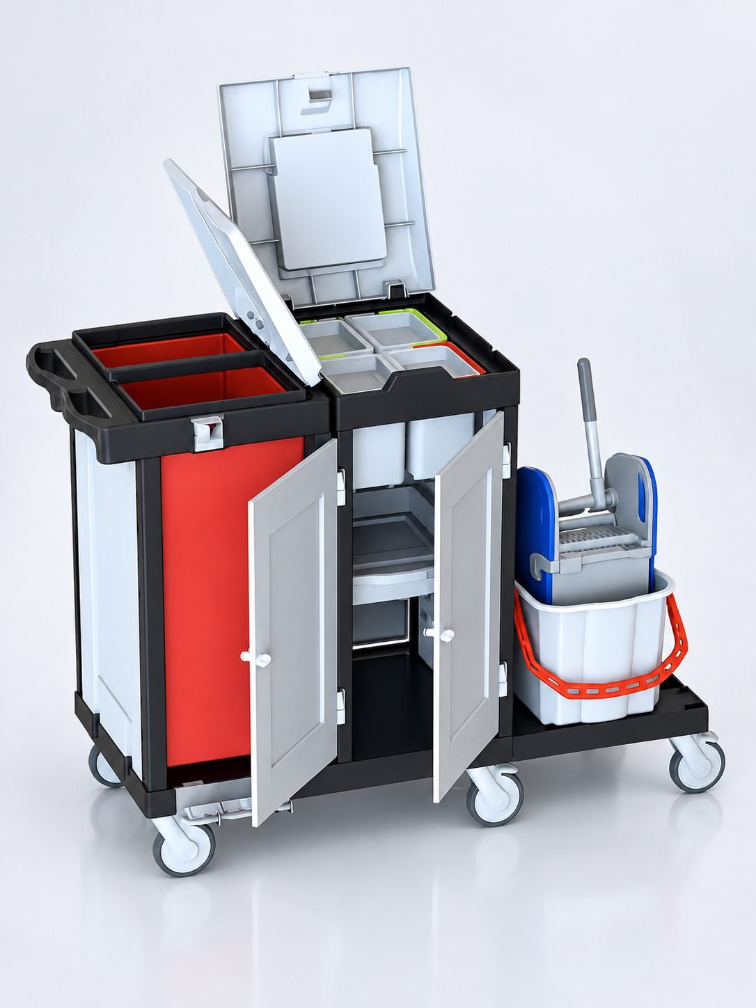 Cărucior de Curățenie ArliPlus® M90 – Sistem Profesional Avansat pentru Spatii Mari