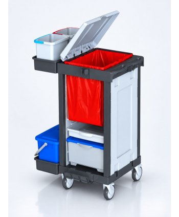 Cărucior de Curățenie ArliPlus® M35 – Compact, Versatil și Ideal pentru Spații Medicale și Profesionale