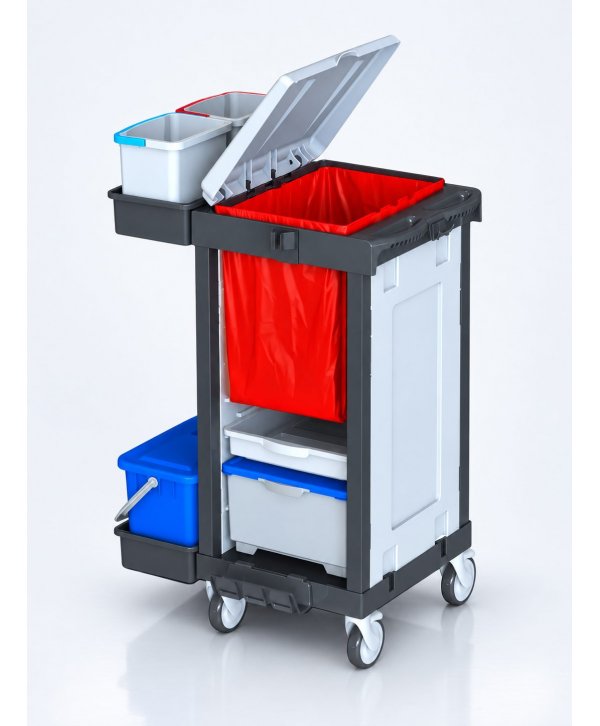 Cărucior de Curățenie ArliPlus® M35 – Compact, Versatil și Ideal pentru Spații Medicale și Profesionale Cărucior de Curățenie ArliPlus® M35 – Compact, Versatil și Ideal pentru Spații Medicale și Profesionale