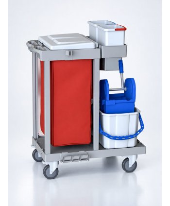 Cărucior de Curățenie ArliPlus® M423 – Colectare eficientă și organizare inteligentă în spații profesionale