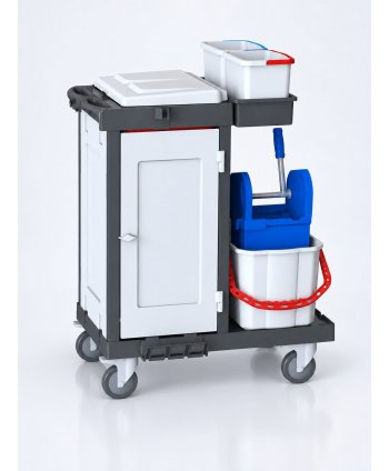 Cărucior de Curățenie Profesional ArliPlus® M424 – Igienă Completă și Organizare Superioară