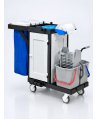 Cărucior de Curățenie Profesional ArliPlus® M57 cu Uși Magnetice si Multiple Accesorii pentru Spații Mari