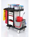 Cărucior de Curățenie Profesional ArliPlus® M46 – Echipament Complet cu Multiple Funcționalități