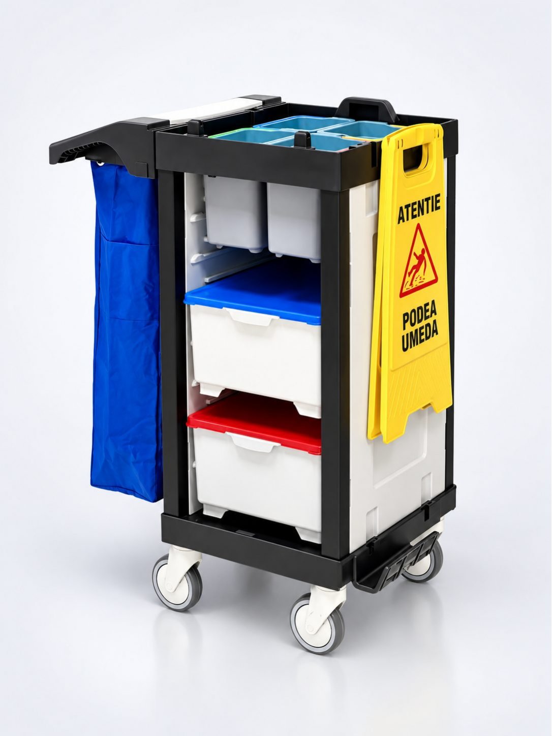 Cărucior de Curățenie Multifuncțional ArliPlus® M22s – Eficiență și Organizare pentru Spații Medicale