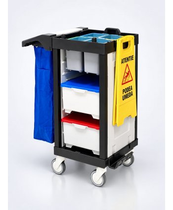 Cărucior de Curățenie Multifuncțional ArliPlus® M22s – Eficiență și Organizare pentru Spații Medicale
