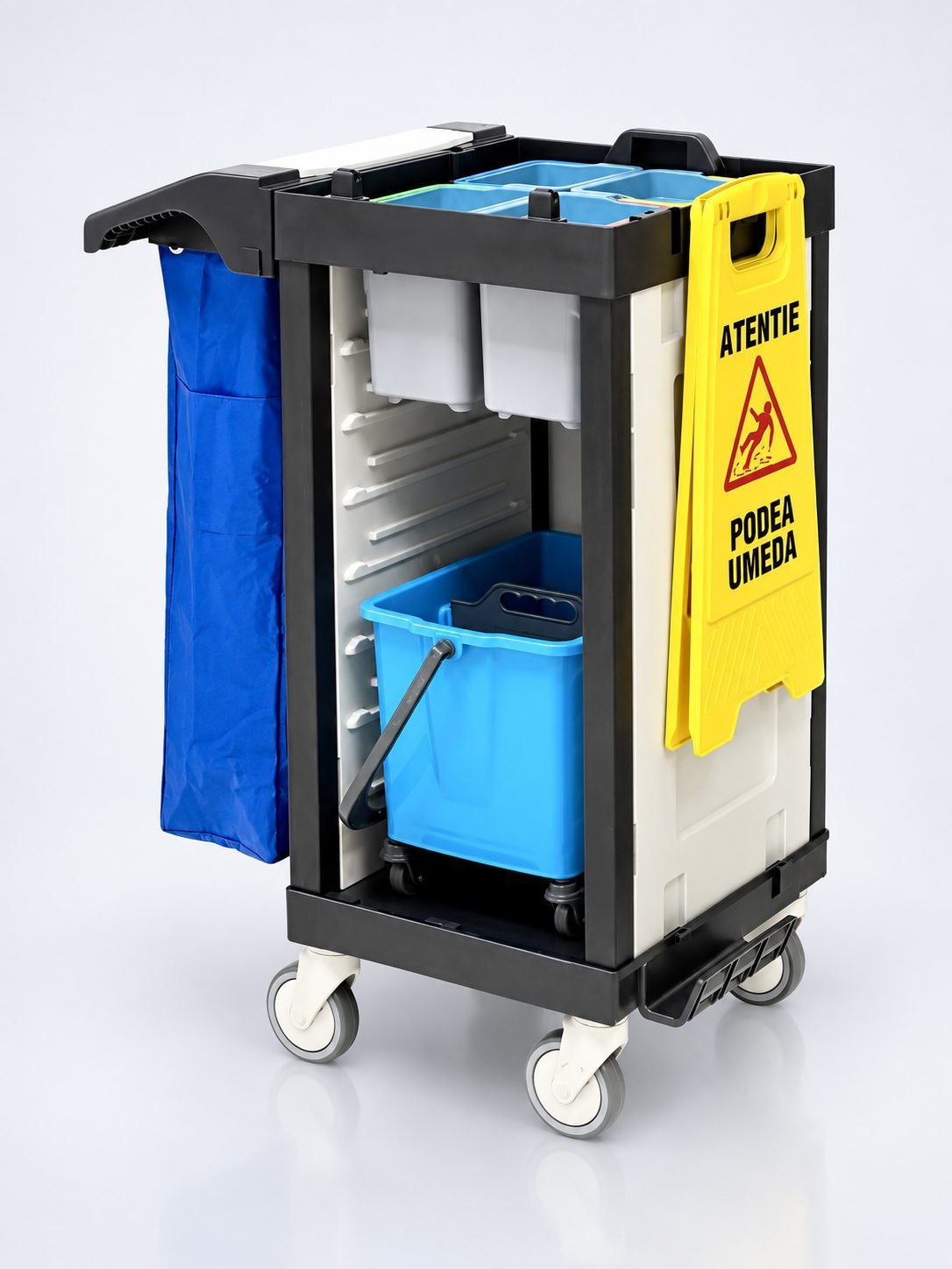 Cărucior de Curățenie Multifuncțional ArliPlus® M23s – Compact, Eficient și Versatil