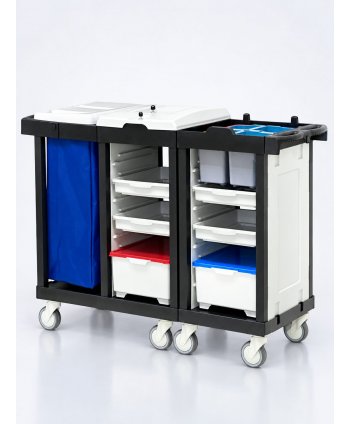 Cărucior de Curățenie Modular ArliPlus® M121 – Siguranță, Flexibilitate și Sustenabilitate în Domeniul Medical