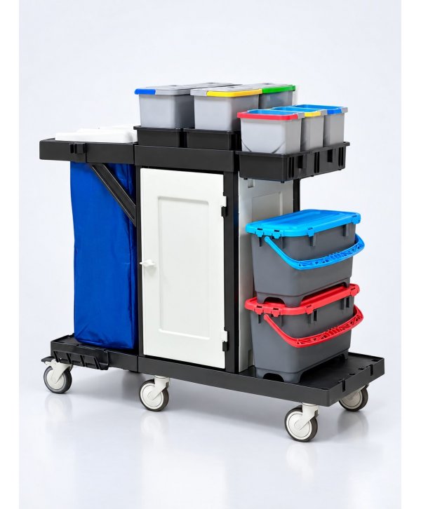 Cărucior de Curățenie Profesional ArliPlus® M87 Proiectat pentru Utilizare în Spitale, Clinici, Centre medicale Cărucior de Curățenie Profesional ArliPlus® M87 Proiectat pentru Utilizare în Spitale, Clinici, Centre medicale