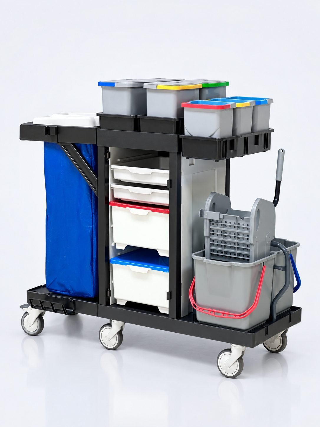 Cărucior de Curățenie Profesional ArliPlus® M82 – Modular, Eficient și Sustenabil
