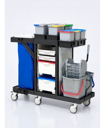 Cărucior de Curățenie Profesional ArliPlus® M82 – Modular, Eficient și Sustenabil