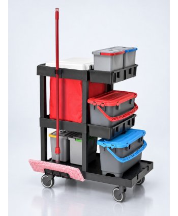 Cărucior de Curățenie Profesional ArliPlus® M710 -Soluția Compactă pentru Spații Înguste și Eficiență Maximă