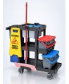 Cărucior profesional curățenie ArliPlus® M704 – Capacitate extinsă și organizare inteligentă pentru profesioniști