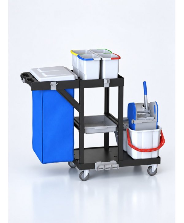 Cărucior de Curățenie ArliPlus® M640 – Soluție Profesională cu Sac de 120L pentru Spații Mari Cărucior de Curățenie ArliPlus® M640 – Soluție Profesională cu Sac de 120L pentru Spații Mari