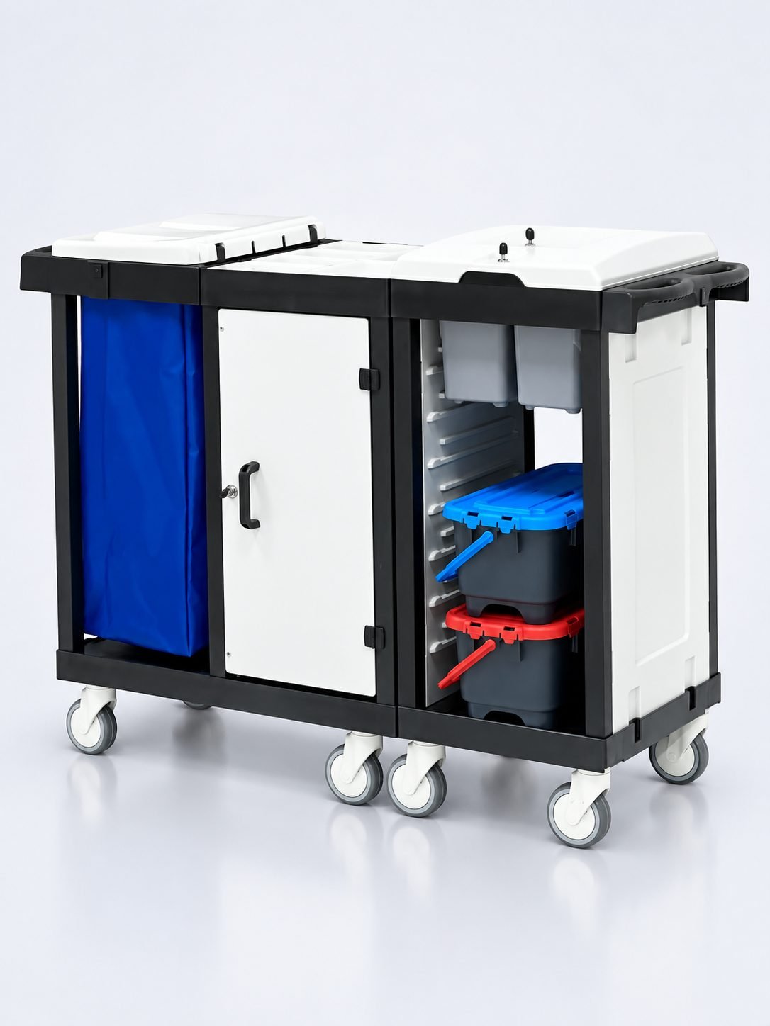 Cărucior de Curățenie Modular ArliPlus® M122 – Siguranță, Organizare și Eficiență în Domeniul Medical