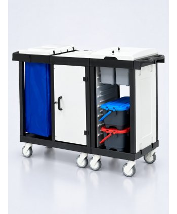 Cărucior de Curățenie Modular ArliPlus® M122 – Siguranță, Organizare și Eficiență în Domeniul Medical