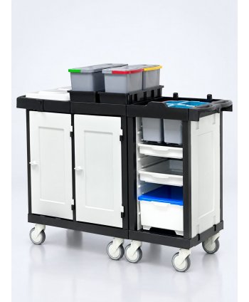 Cărucior de Curățenie Modular ArliPlus® M126 – Organizare Avansată și Siguranță Profesională