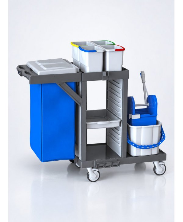 Cărucior de Curățenie Profesional ArliPlus® M581 Separare fizică a zonelor. Acces rapid. Igienă controlată. Cărucior de Curățenie Profesional ArliPlus® M581 Separare fizică a zonelor. Acces rapid. Igienă controlată.