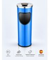 Coș de gunoi Jofel Premium 25 L cu scrumieră din inox integrată, Blue