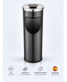 Coș de gunoi Jofel Premium 25 L cu scrumieră din inox integrată, Black