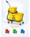 Cărucior de Curățenie Profesional ArliPlus® Galben – Eficiență și Siguranță pentru Suprafețele din Băi