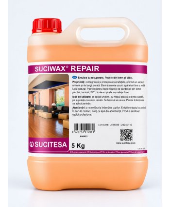 Suciwax Repair 5L – Emulsie Profesională Antiderapanta pentru Repararea Parchetului Laminat si a Suprafetelor din Lemn si Pluta