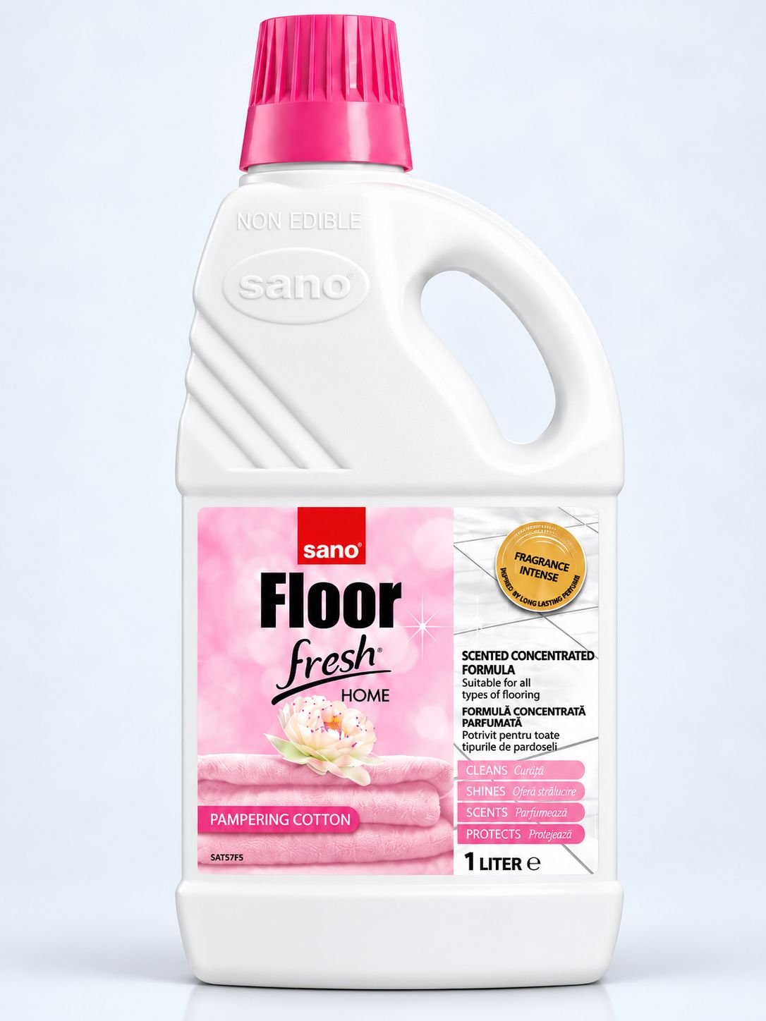 Sano Floor Fresh Home Cotton 1L – Detergent pentru Pardoseli cu Parfum Intens și de Lungă Durată