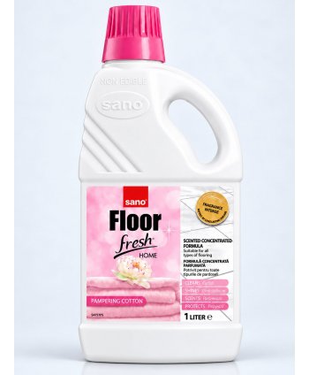 Sano Floor Fresh Home Cotton 1L – Detergent pentru Pardoseli cu Parfum Intens și de Lungă Durată