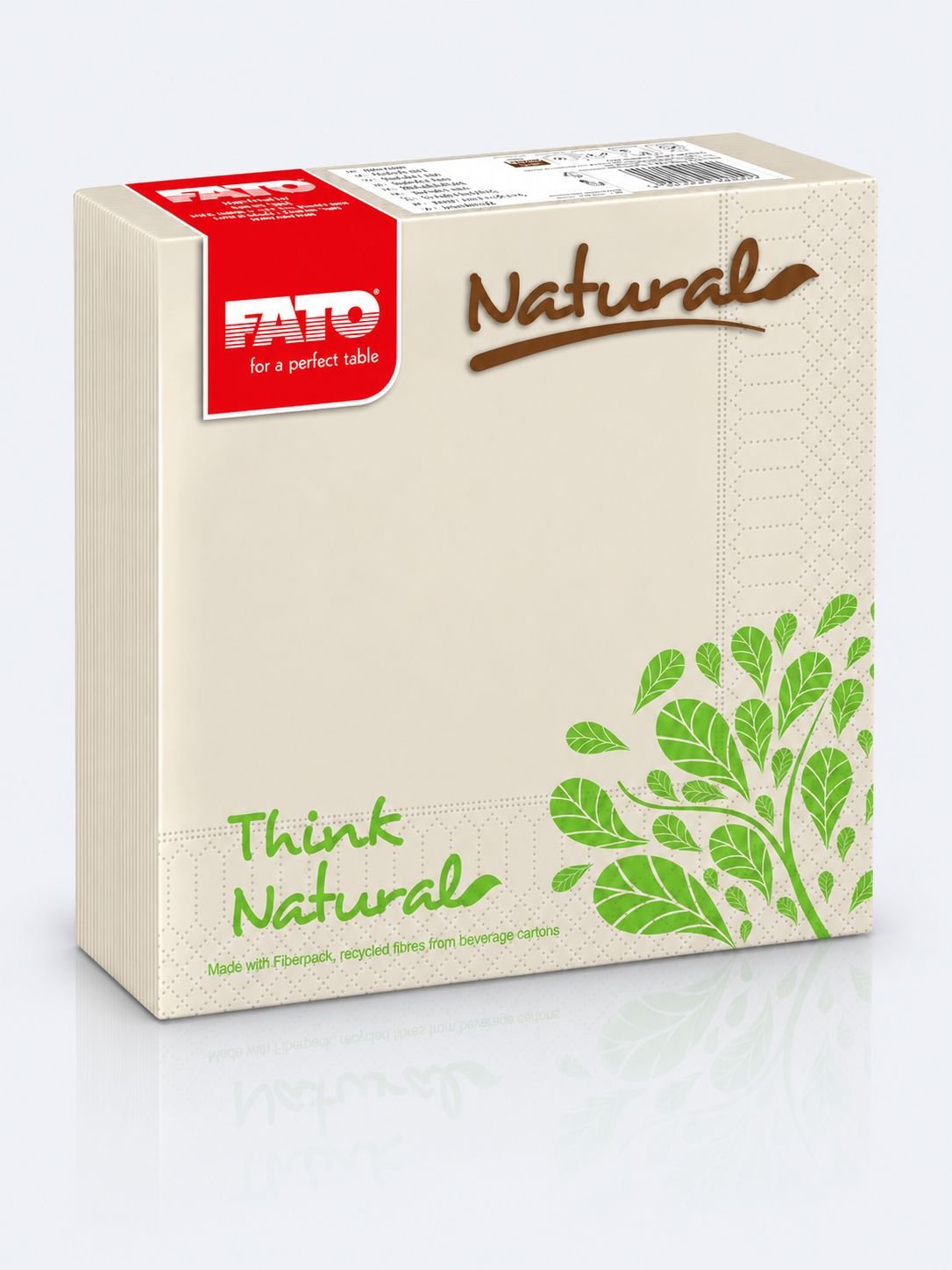 Șervețele de masă Think Natural 33x33 cm, 50 buc  – Sustenabilitate și Eleganță Eco-Friendly