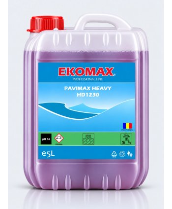Pavimax Heavy 5L – Detergent Profesional pt Curățenie Industrială Grea, Îndepărtează grăsimi, uleiuri și murdărie persistentă