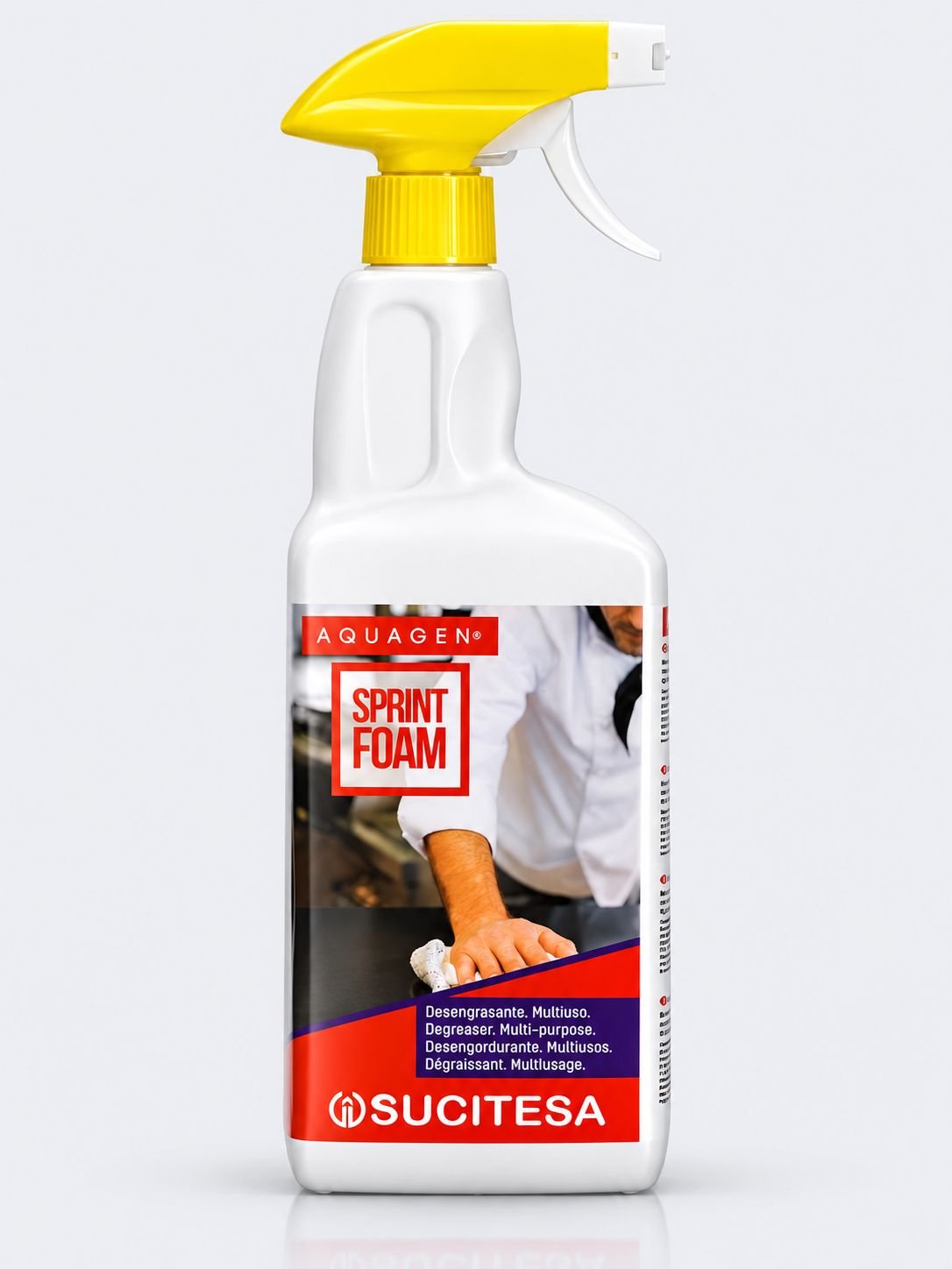 Aquagen Sprint Foam 1L – Degresantul Profesional Certificat H.A.C.C.P pt Curățenie Impecabilă