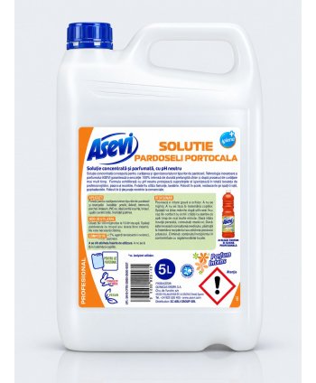 Asevi Profesional Pardoseli Portocala 5L – Detergent Concentrat cu Parfum Intens de Portocală