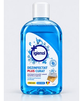 Igienol Blue Fresh 1L – Dezinfectant Universal fără Clor, cu 96% Alcool pentru Curățarea și Igienizarea Suprafețelor