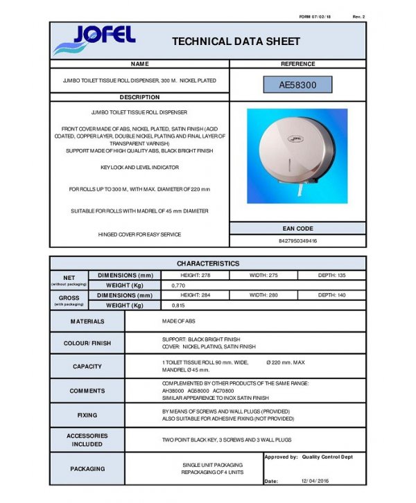 Dispenser Premium 💎 de Hârtie Igienică Jofel din ABS cu Finisaj Nichelat – Eleganță și Funcționalitate în Design Premium